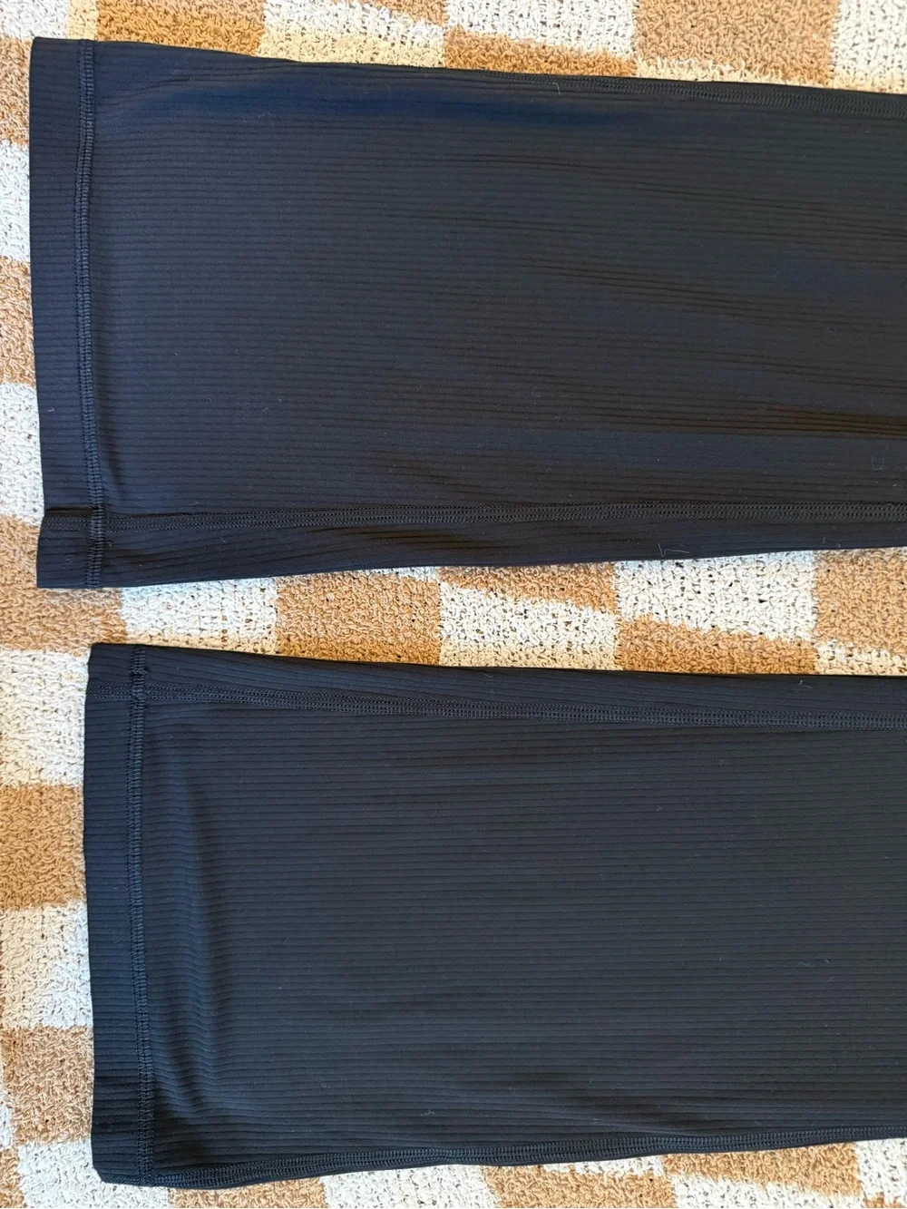 Lululemon Black Ribbed Flared Align Yoga Pants